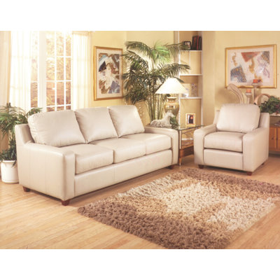 Omnia Furniture Pacific Heights Leather Sofa