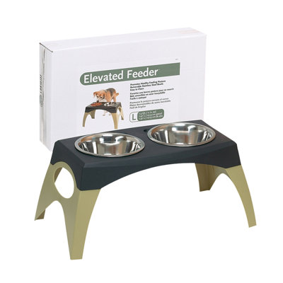 Bergan Pet Products Large Elevated Dog Feeder