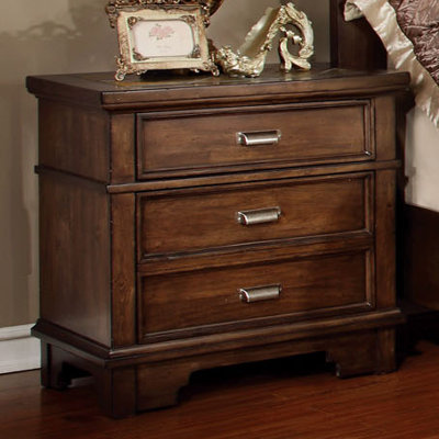 Mortellia 3 Drawer Nightstand by Hokku Designs -image