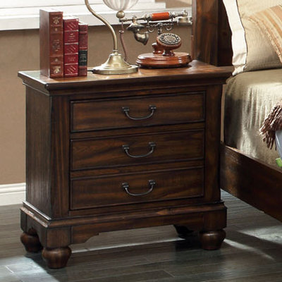 Cheyenne 3 Drawer Nightstand by Hokku Designs -image
