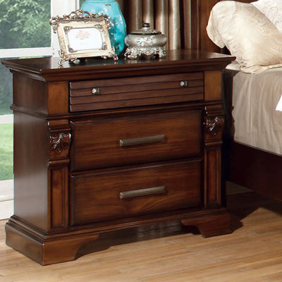 Montana 3 Drawer Nightstand by Hokku Designs -image