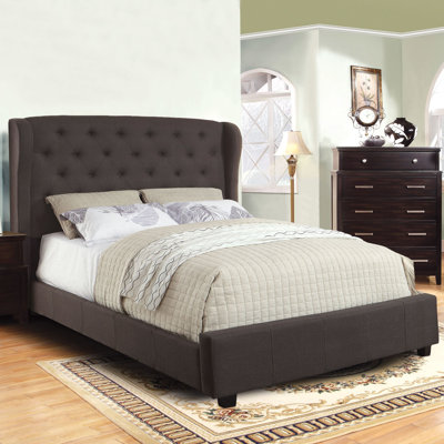 Florenza Wingback Platform Bed by Hokku Designs -image