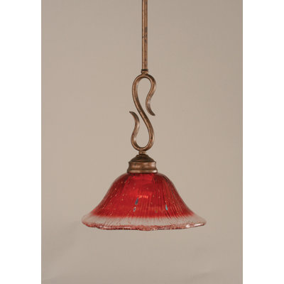 Toltec Lighting Swan 1 Light Mini Pendant