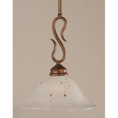 Toltec Lighting Swan 1 Light Mini Pendant
