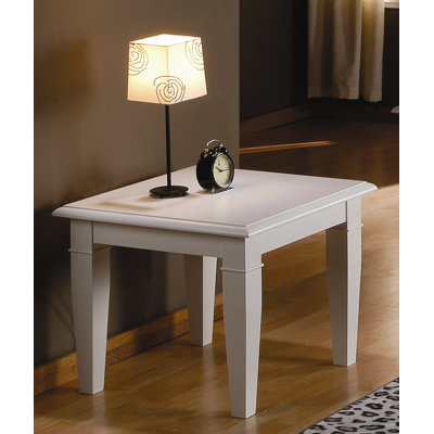 Oestergaard Lampetisch "Bodo" in Wei&szlig;