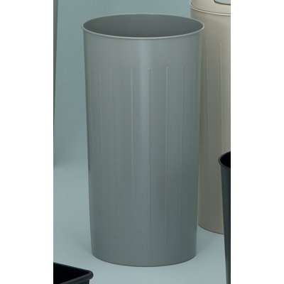Witt Three Pack of Metal Series Tall 20 Gallon Round Waste Baskets