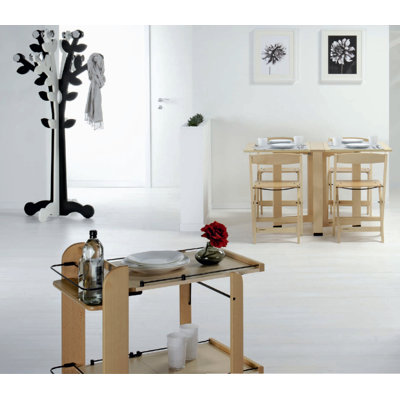 Foppapedretti Casa Cartesio Folding Table in Natural