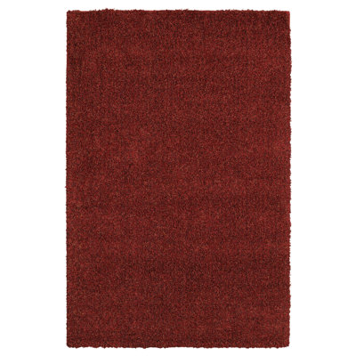 Mohawk Select Super Texture Shag Brick Red Meadowland Rug