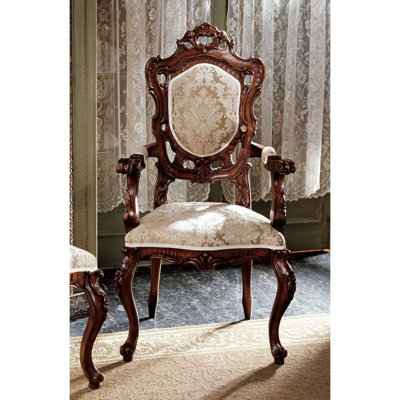 Toulon French Rococo Fabric Arm Chair
