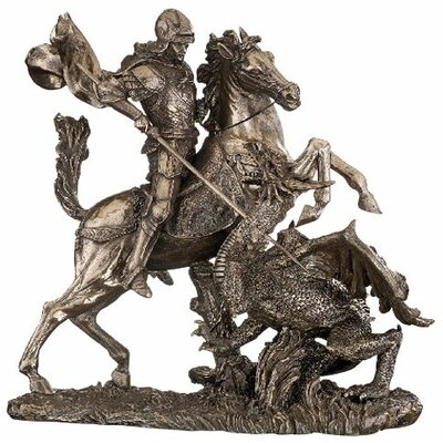 dragon george st sculpture slaying bronze toscano saint statues faux statue medieval horse sculptures patron indoor amazon dragons goblet england