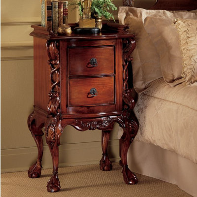 Chateau Lorraine 2 Drawer Nightstand by Design Toscano -image