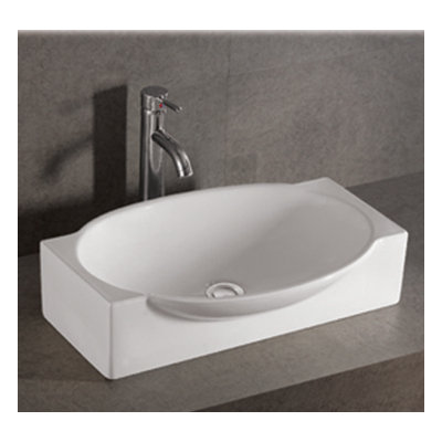 Whitehaus Collection Isabella 23.63" x 16" Single Bowl Bathroom Vessel Sink