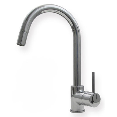 Metrohaus One Handle Single Hole Luxe Gooseneck Swivel ...