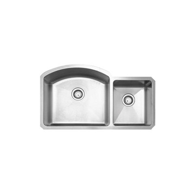 Whitehaus Collection Noah's Chefhaus 36.875" Double Bowl Undermount Kitchen Sink