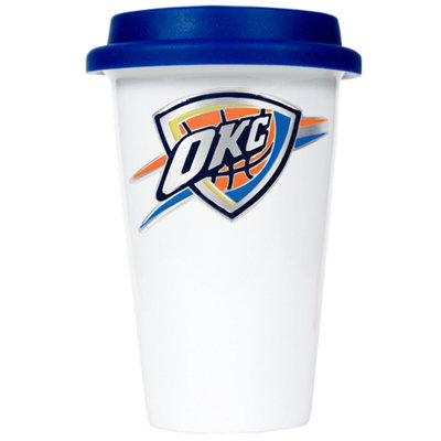 Great American Products NBA 12oz Double Wall Tumbler with Blue Lid