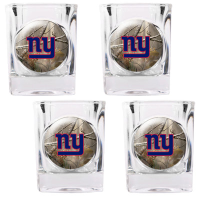 Great American Products NFL Open Field 4 Piece Square Shot Glass Set