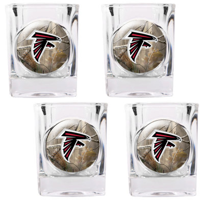 Great American Products NFL Open Field 4 Piece Square Shot Glass Set