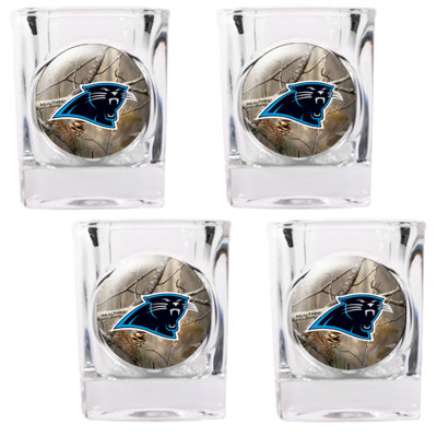 Great American Products NFL Open Field 4 Piece Square Shot Glass Set