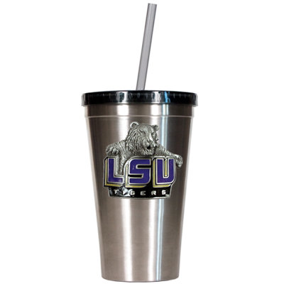 Great American Products NCAA 16oz Stainless Steel Insulated Tumbler with Straw