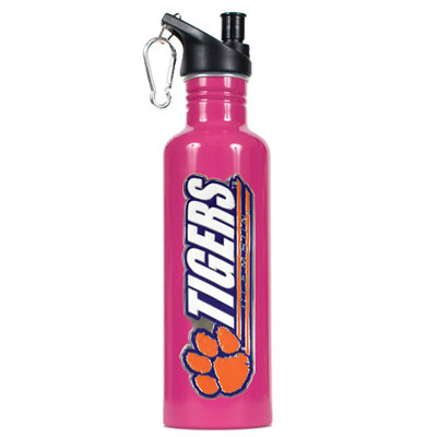 Great American Products NCAA 26oz Stainless Steel Water Bottle with Pop-up Spout in Pink