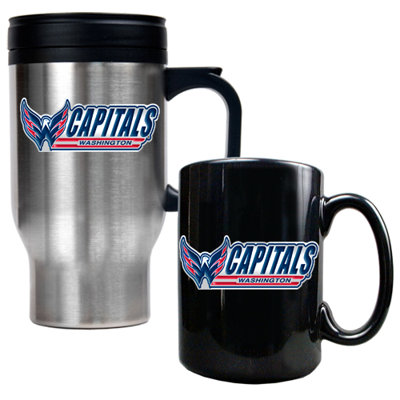 Great American Products NHL Travel Mug and Ceramic Mug (Set of 2)