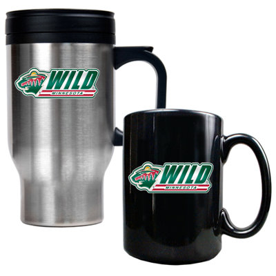 Great American Products NHL Travel Mug and Ceramic Mug (Set of 2)