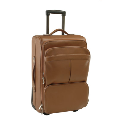 Royce Leather Deluxe 23" Weekender Suitcase