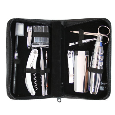 Royce Leather Men's Executive Travel and Grooming Kit