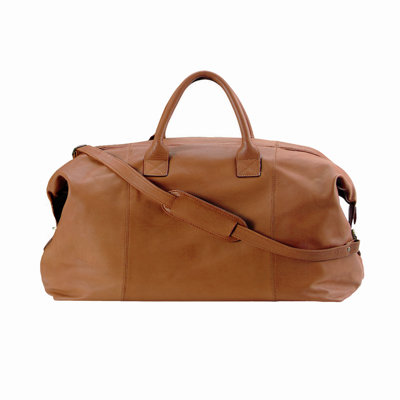 Royce Leather 14" Petite Leather Euro Travel Duffel