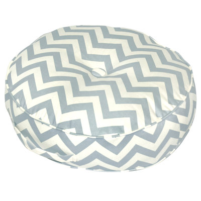 Greendale Home Fashions Zig Zag Fabric Round Floor Pillow