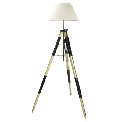 Authentic Models Surveyor's Tripod Lamp in Black and Ivory