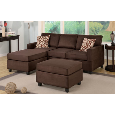 Poundex Bobkona Modular 3 Piece Sectional
