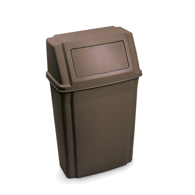 Rubbermaid Commercial Products Slim Jim Wall Mounted Waste Container - 15 Gallon