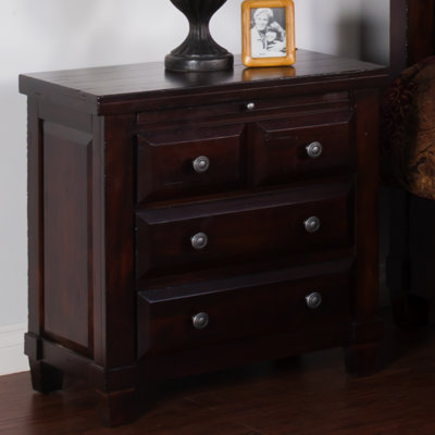 Vineyard 4 Drawer Nightstand by Sunny Designs -image