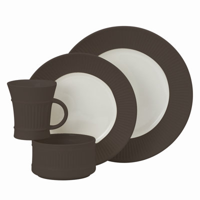 Flamestone Brown 4 Piece Place Setting