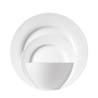 Luigi-Bormioli-White-Porcelain-12-Piece-Dinnerware-Set