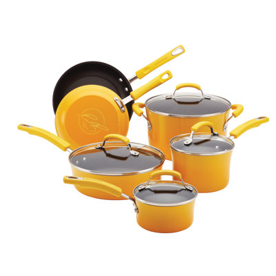 Rachael Ray Porcelain II 10-Piece Non-Stick Cookware Set