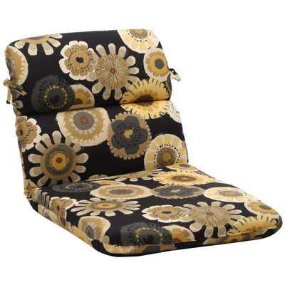 Pillow Perfect Outdoor Rounded Chair Cushion