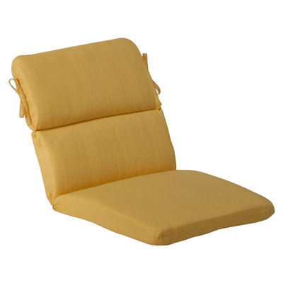 Pillow Perfect Outdoor Rounded Chair Cushion