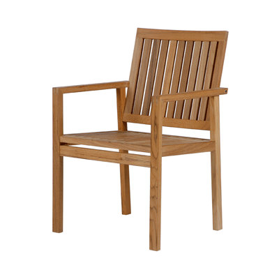 Barlow Tyrie Teak Dining Arm Chair with Cushion
