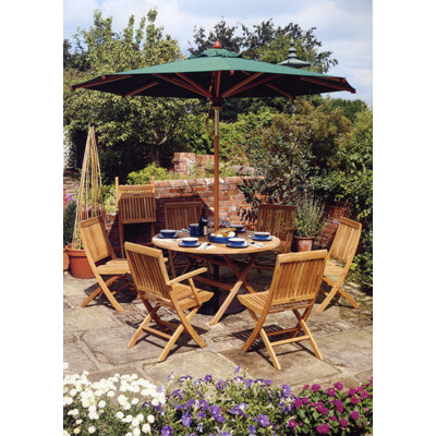 Barlow Tyrie Teak 7 Piece Extending Dining Set