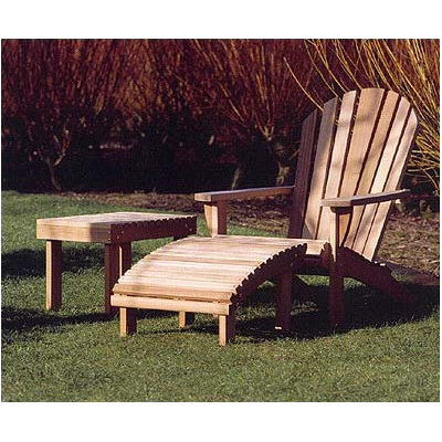 Barlow Tyrie Teak Adirondack Rectangular Side Table
