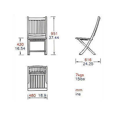 Barlow Tyrie Teak Ascot 3 Piece Dining Set