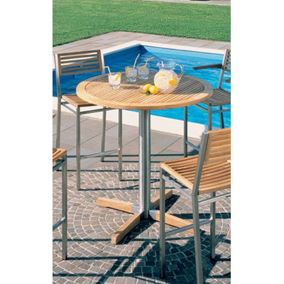 Barlow Tyrie Teak Equinox 2-Seat Outdoor High Dining Set