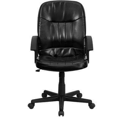 Flash Furniture Mid-Back Leather Office Chair