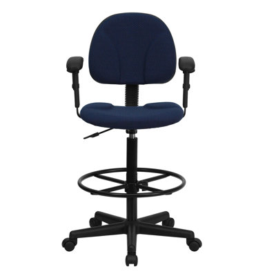 Flash Furniture Height Adjustable Drafting Stool with Two Cylinder
