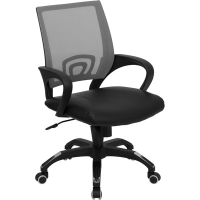 Flash Furniture Mid-Back Leather Task Chair