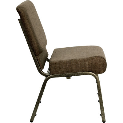 Flash Furniture Hercules Series 21'' Extra Wide Stacking Church Chair with 4'' Thick Seat
