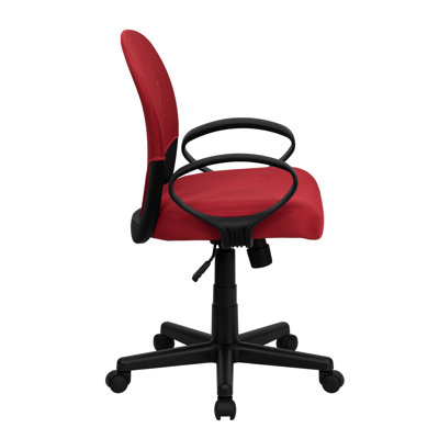 Flash Furniture Mid-Back Office Chair with Oval Loop Arms