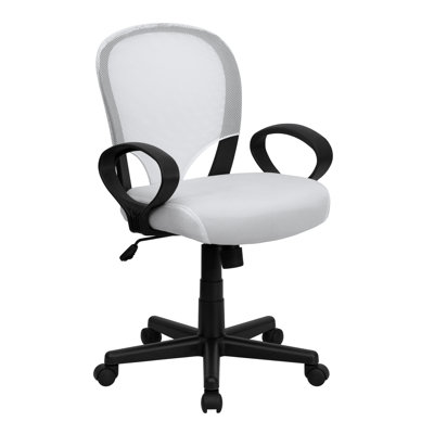 Flash Furniture Mid-Back Office Chair with Oval Loop Arms